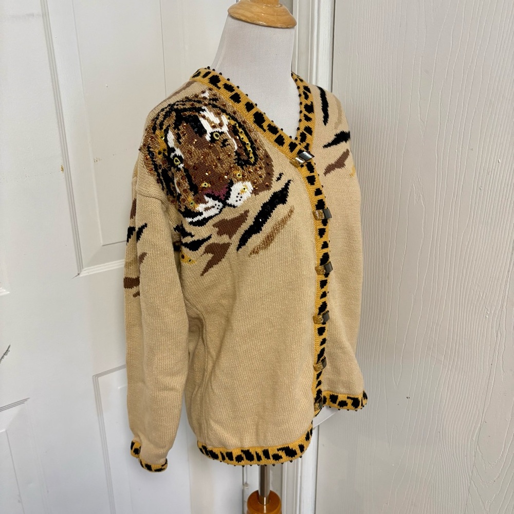 Vintage Storybook Knits Tiger Cardigan G4